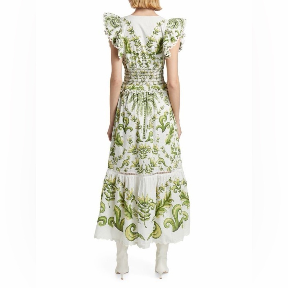 FARM RIO: Milani Flutter-Sleeve Maxi Dress - Picture 4 of 9